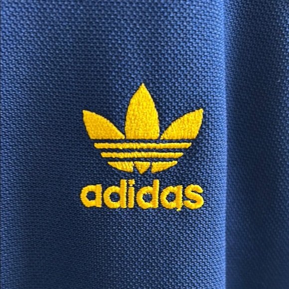 ✨Host pick✨NWOT Adidas Navy Blue and Yellow Track Jacket - Picture 4 of 8